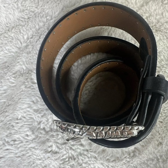 Ariat Studded Belt w/ Tooled Leather Detail - Picture 4 of 8